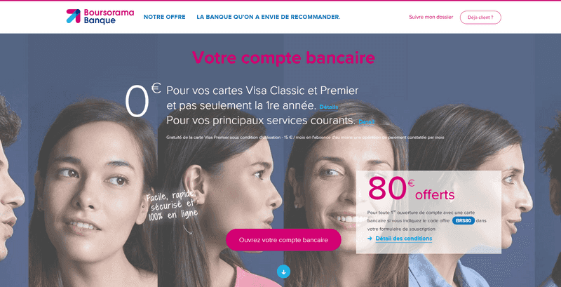 site boursorama banque