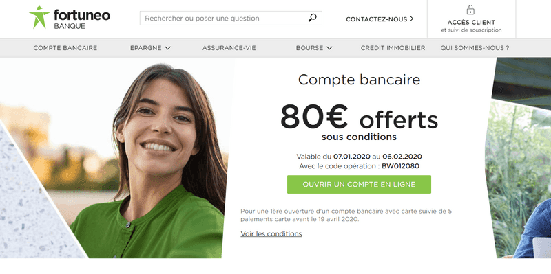 site fortuneo banque